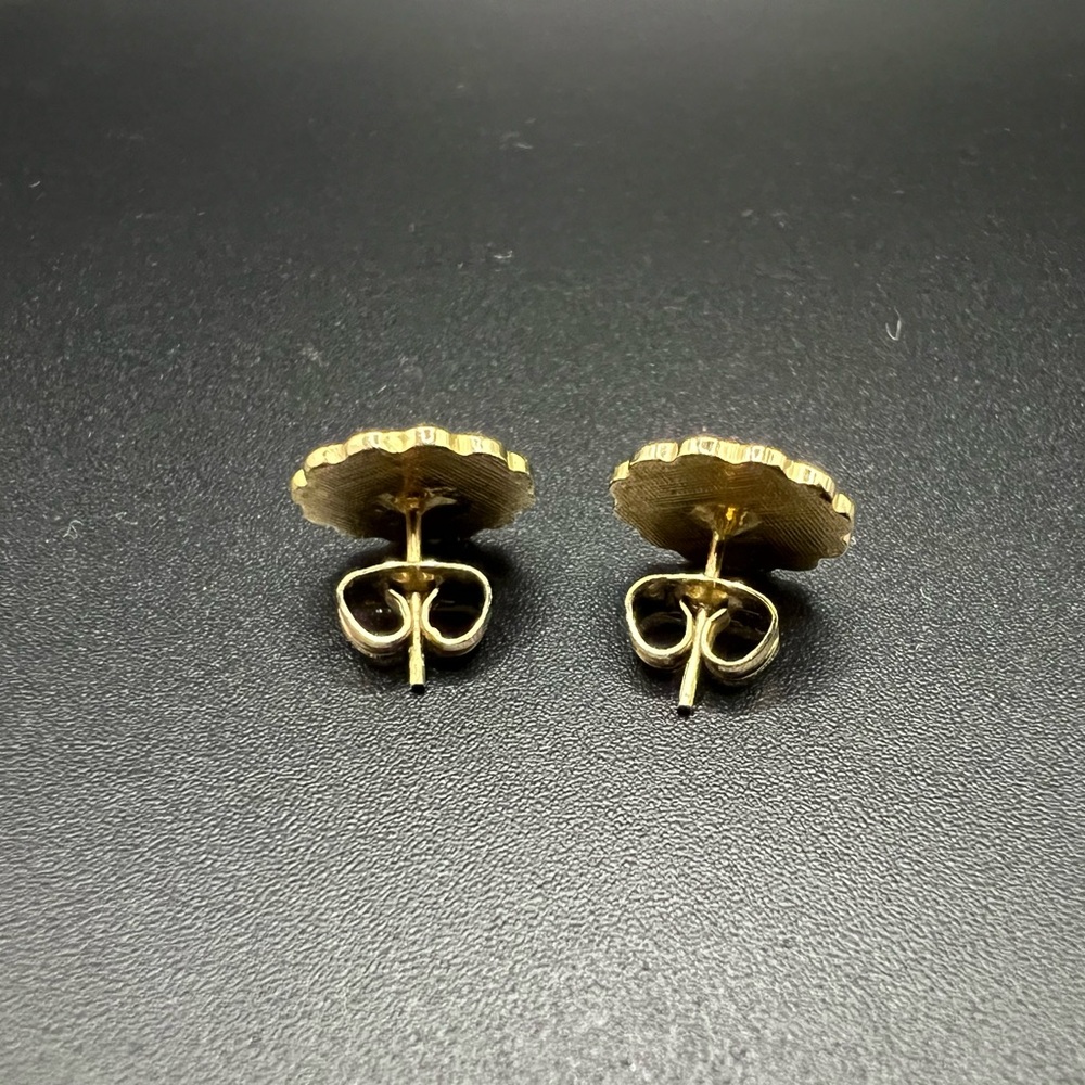 Pisces Gold Tone Stud Earrings Astrology Zodiac Sign boho - Picture 2 of 3